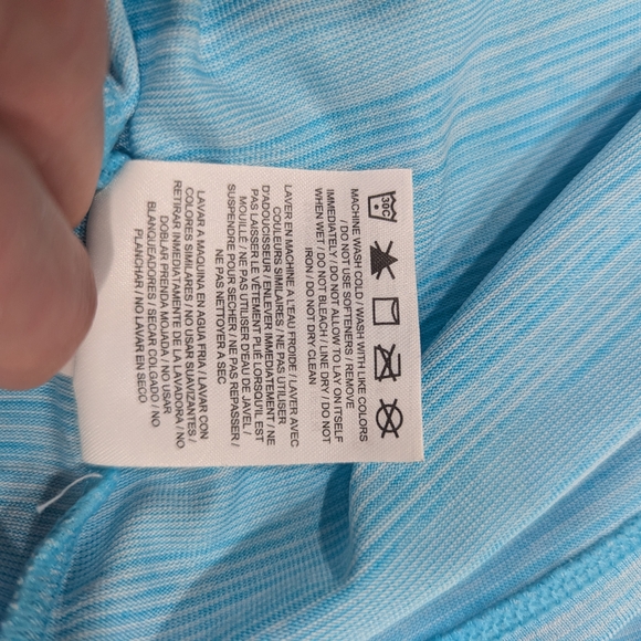 Nike Women's Light Blue V-Neck Top - Picture 6 of 7